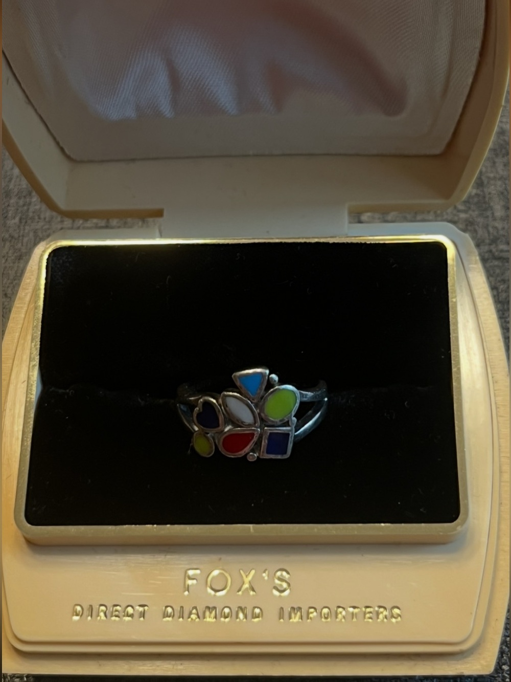 925 inlay size 8 ring